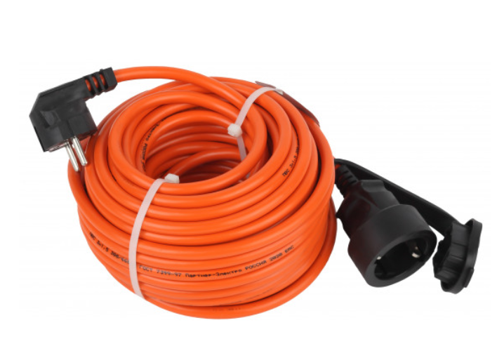 Удлинитель силовой ЭРА UPx-1e-3x1.5-20m-IP44 в бухте c/з 1 гн 20м ПВС 3х1.5