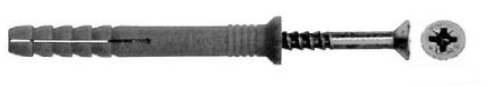 Дюбель-гвоздь потайной D6*80мм (100 штук) - ведро Tech-Krep