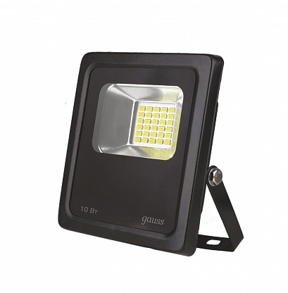 Прожектор светодиодный Gauss LED 10W IP65 6500К черный