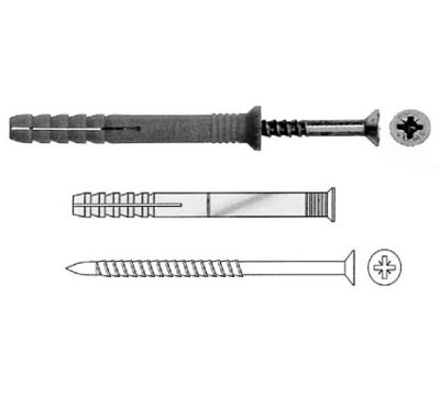 Дюбель-гвоздь потайной D6*40  (уп.100шт.) цена за упаковку