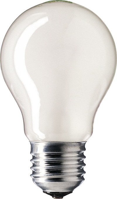 Стандартная лампа накаливания  PHILIPS  А55  40Вт  230В  E27 (кратно 10)