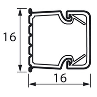 Кабель-канал  белый  16x16  METRA  Legrand (кратно 2)