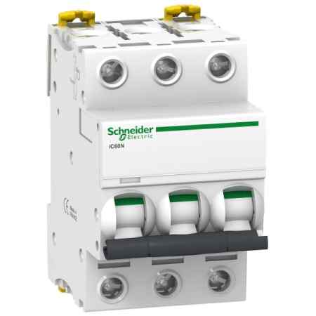 Выключатель автоматический  3П   10А  характеристика D  6кА  Schneider Electric  Acti9  iC60N  (аналог Multi9 24601) A9F75310
