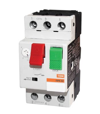 Пускатель ПРК32-32 In=32A Ir=24-32A Ue 660В TDM