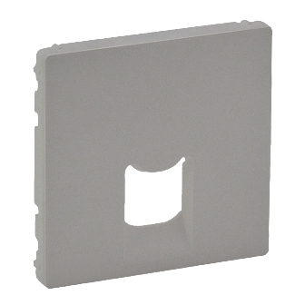 Legrand  Valena  LIFE  Алюминий Лицевая Панель для розетки 1-местная RJ11/RJ45 скрытая установка IP20 / 755412