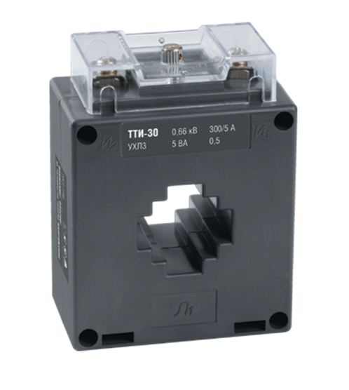 Трансформатор тока  IEK  ТТИ-30  300/5  5ВА класс точности 0,5