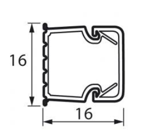 Кабель-канал  белый  16x16  (80м)   У.ПАК (кратно 80)