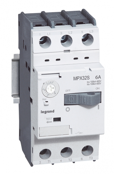Автомат защиты двгателя MPX3 T32S 10A 50кА Legrand 417310