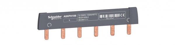 Шинка гребенчатая 1П (L1…) 6 МОД.18ММ 100А РАЗРЕЗАЕМАЯ A9XPH106 