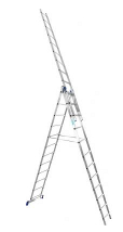 Лестница Алюмет 3-секцонная 14 ступеней 395/701/954, алюминиевая 5314