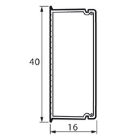 Кабель-канал  белый  40x16  METRA  Legrand (кратно 2)