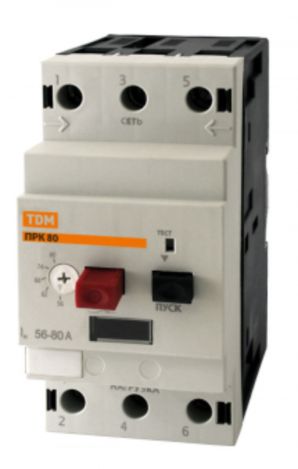 Пускатель ПРК80-40 In=40A Ir=25-40A Ue 660В TDM