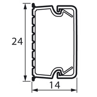 Кабель-канал  белый  24x14  METRA  Legrand  (кратно 2)