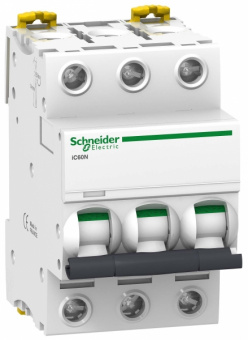 Выключатель автоматический  3П   10А  характеристика D  6кА  Schneider Electric  Acti9  iC60N  (аналог Multi9 24601) A9F75310