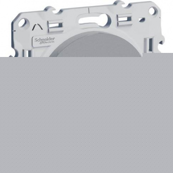 Schneider Electric ODACE Алюминий Розетка механизм компьютерная 2-местная 2хRJ45 кат.5e неэкранированная S53R481