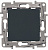 Legrand  Etika  Антрацит Выключатель механизм 1-клавишный 10AX 250В, автоматические зажимы 672601
