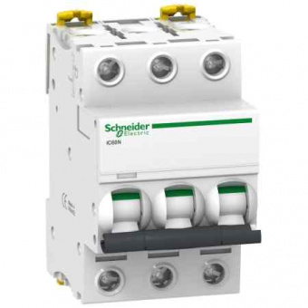 Выключатель автоматический  3П   10А  характеристика D  6кА  Schneider Electric  Acti9  iC60N  (аналог Multi9 24601) A9F75310